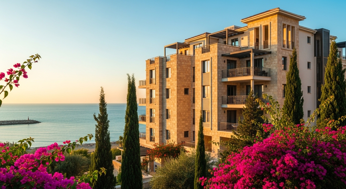 Immeuble résidentiel moderne en bord de mer à Limassol, immobilier à Chypre